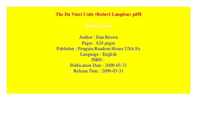 The da vinci code pdf